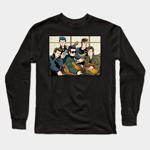 The Beatles in Hamborg Long Sleeve T-Shirt by Parisi Studios